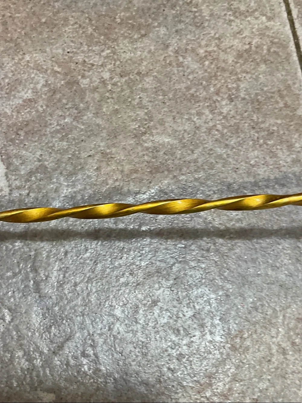 Brass-Tone Twisted Metal Candle Snuffer - Gold Finish